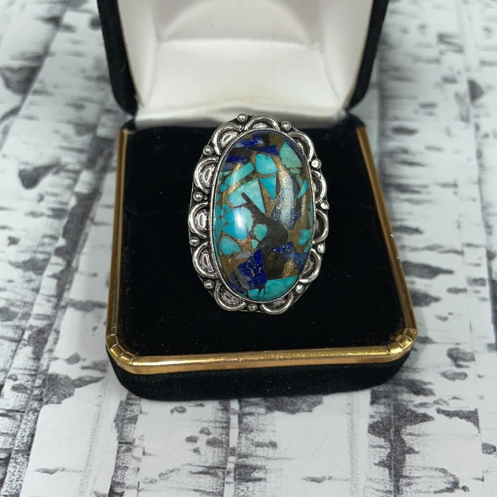 Copper Turquoise Ring - image 2